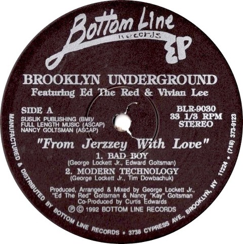 Brooklyn Underground Featuring Ed The Red & Vivian Lee - From Jerzzey With Love EP