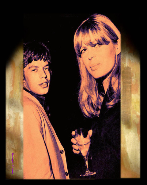 Nico with Mick Jagger